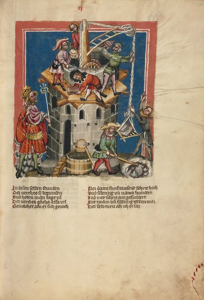 The Construction of the Tower of Babel by Unbekannt Unbekannt